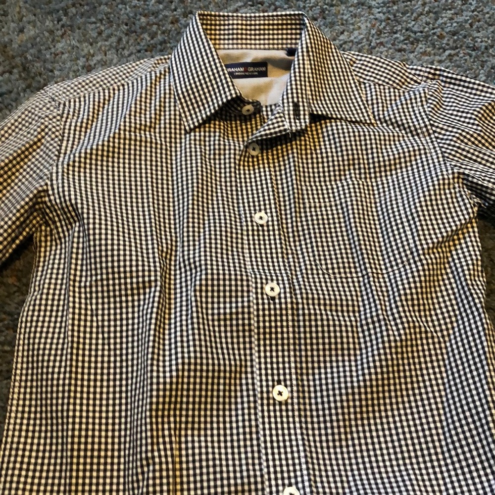 Boys button down shirt.